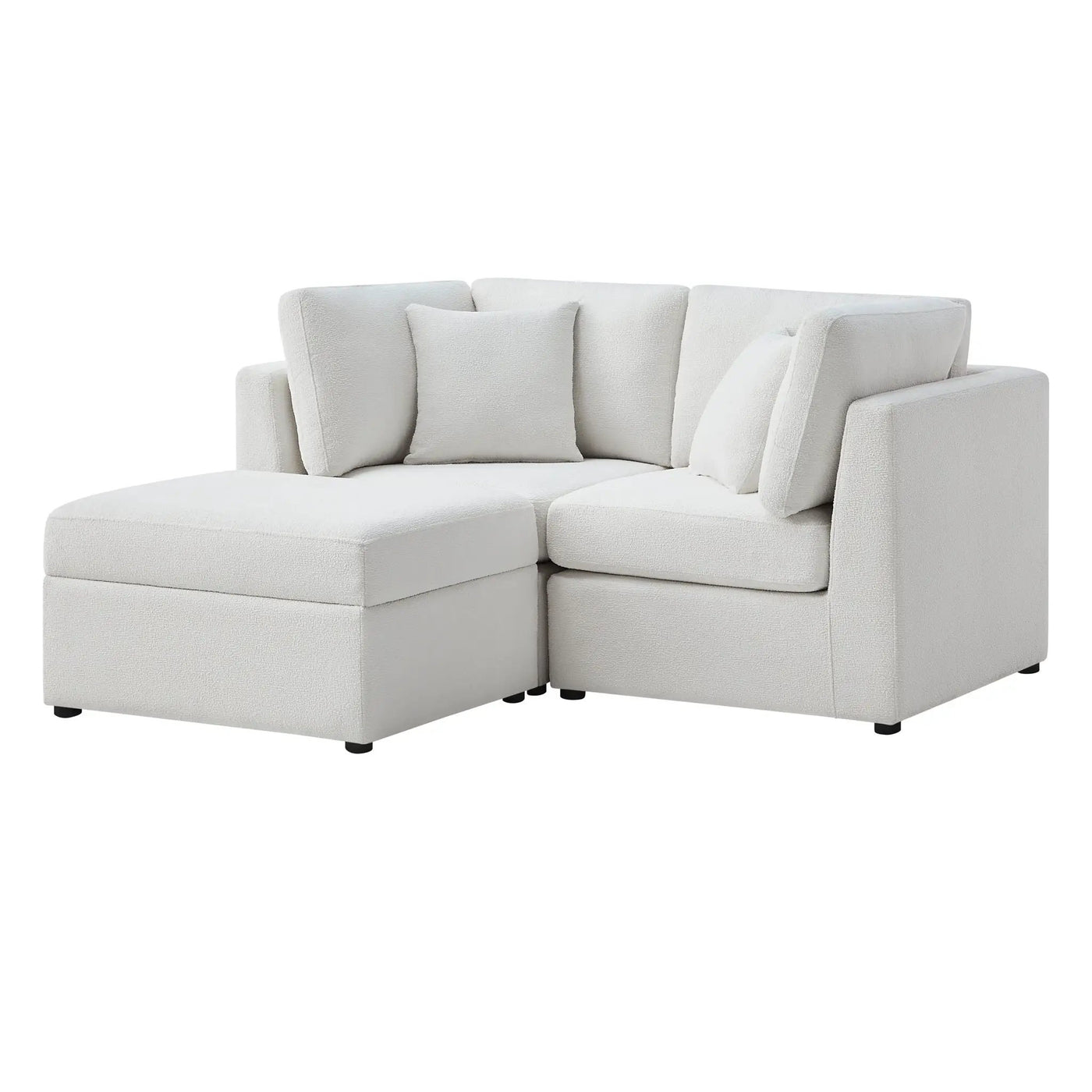 Chauncy - Sectional With Storage Ottoman by HouseOfZazla