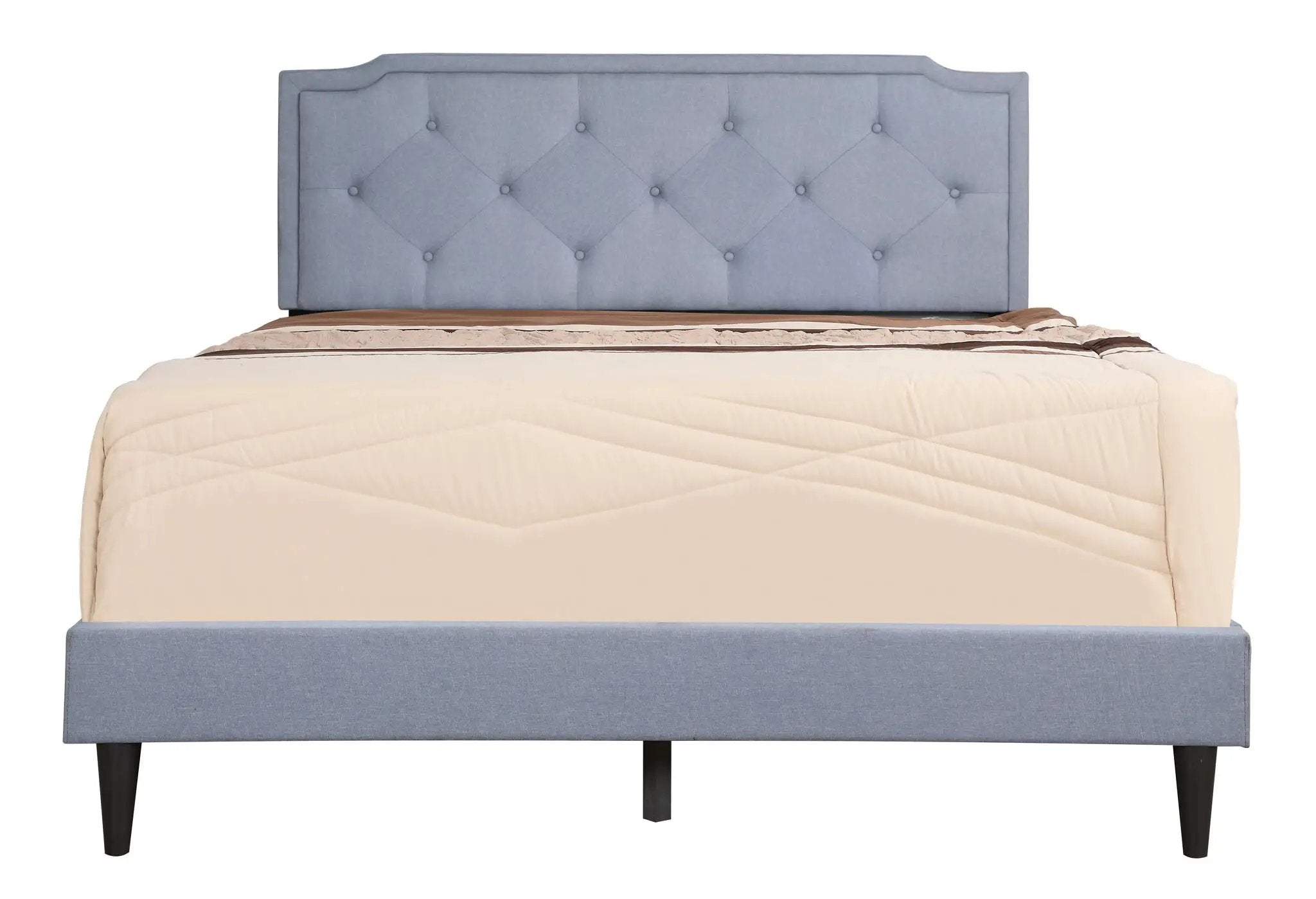 Button Tufted Bed Charming For Cozy Spaces by HouseOfZazla