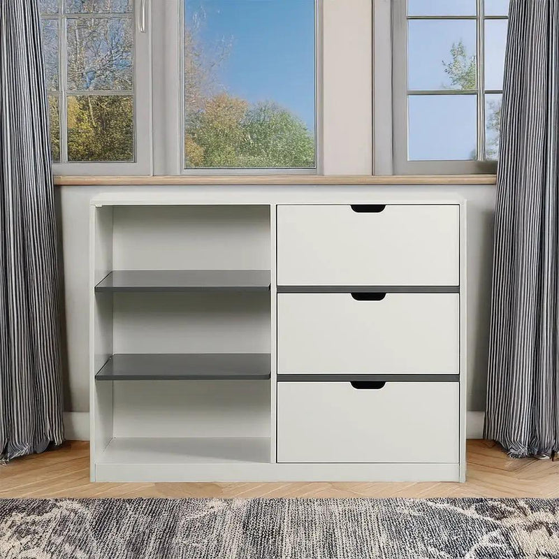 Ratana - Cabinet - Gray & White by Unique Piece Furniture