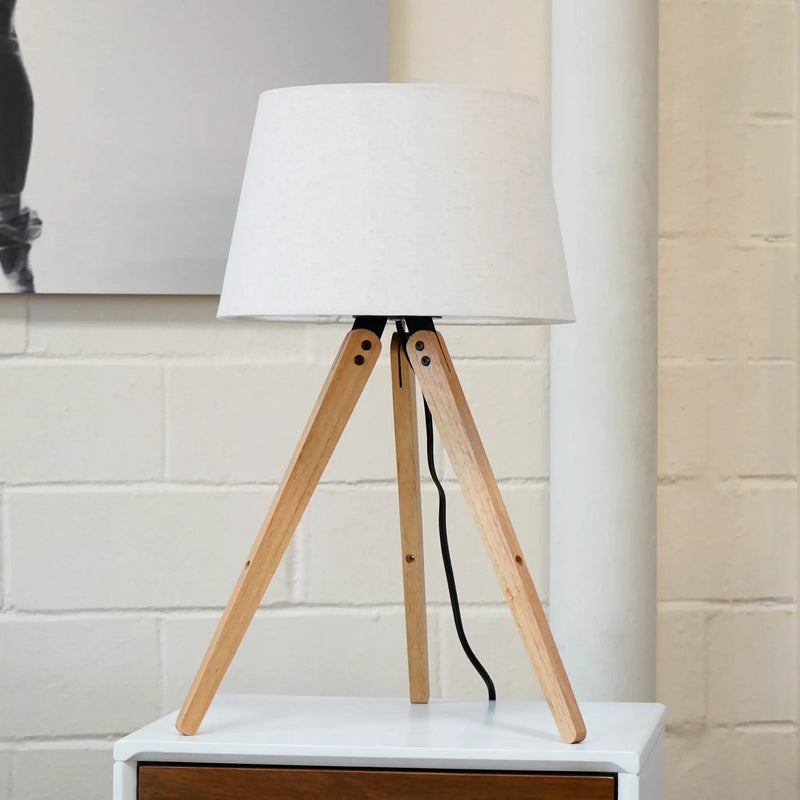 Decorative LED Desk Lamp, 3 Legged - Natural by HouseOfZazla