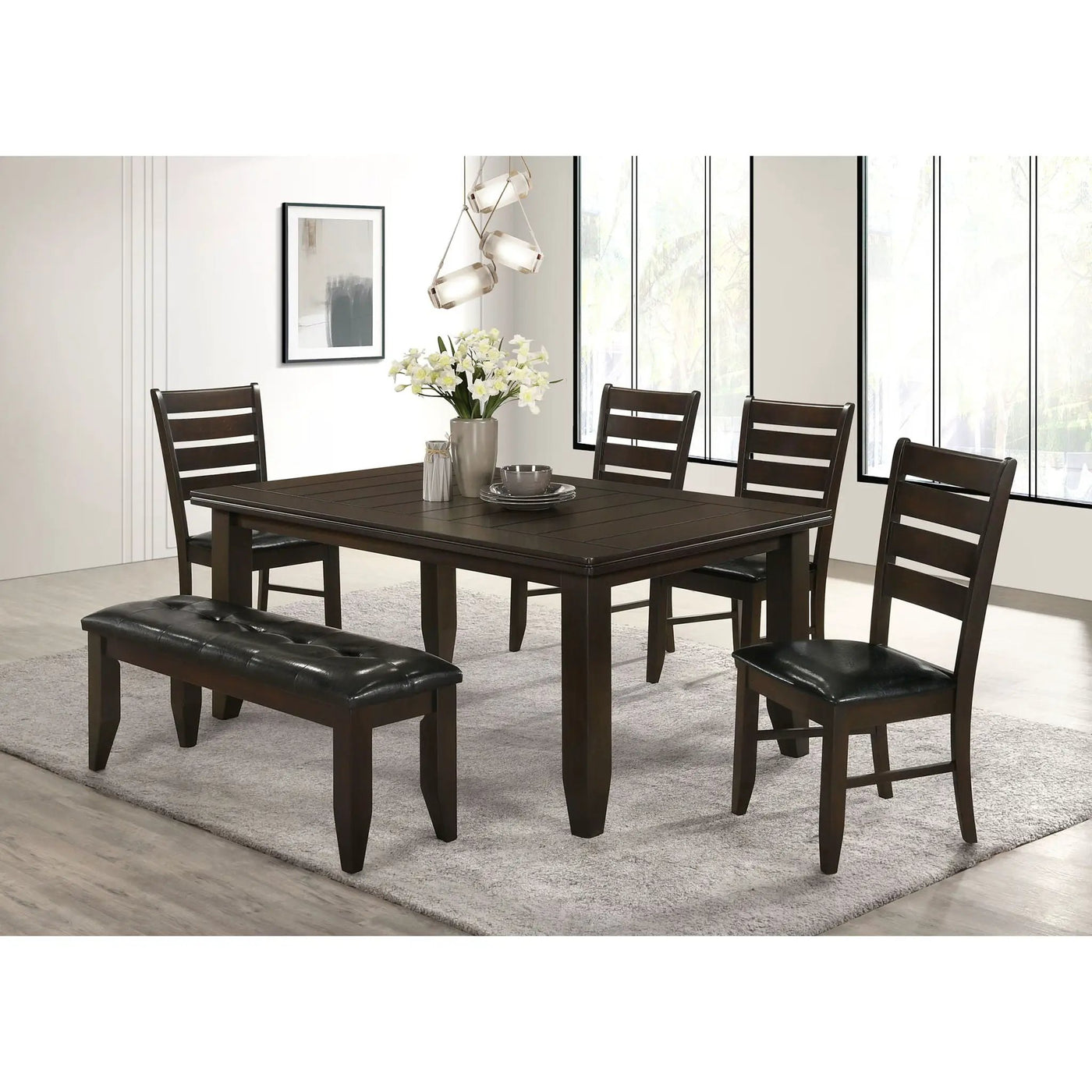 Padded Seat Side Chairs With Tapered Slats (Set of 2) by HouseOfZazla