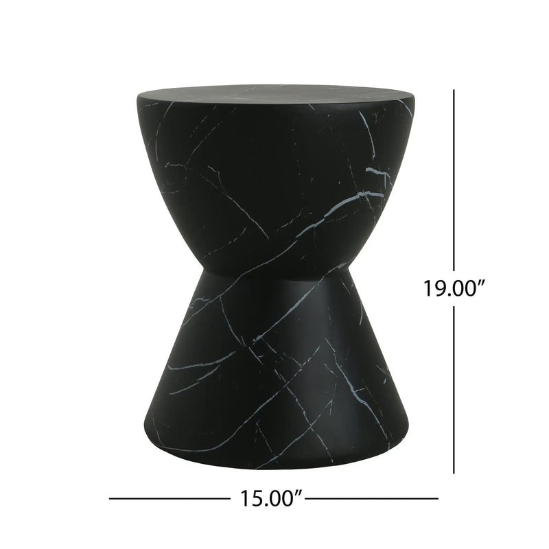 Outdoor Lightweight Concrete Side Table by HouseOfZazla