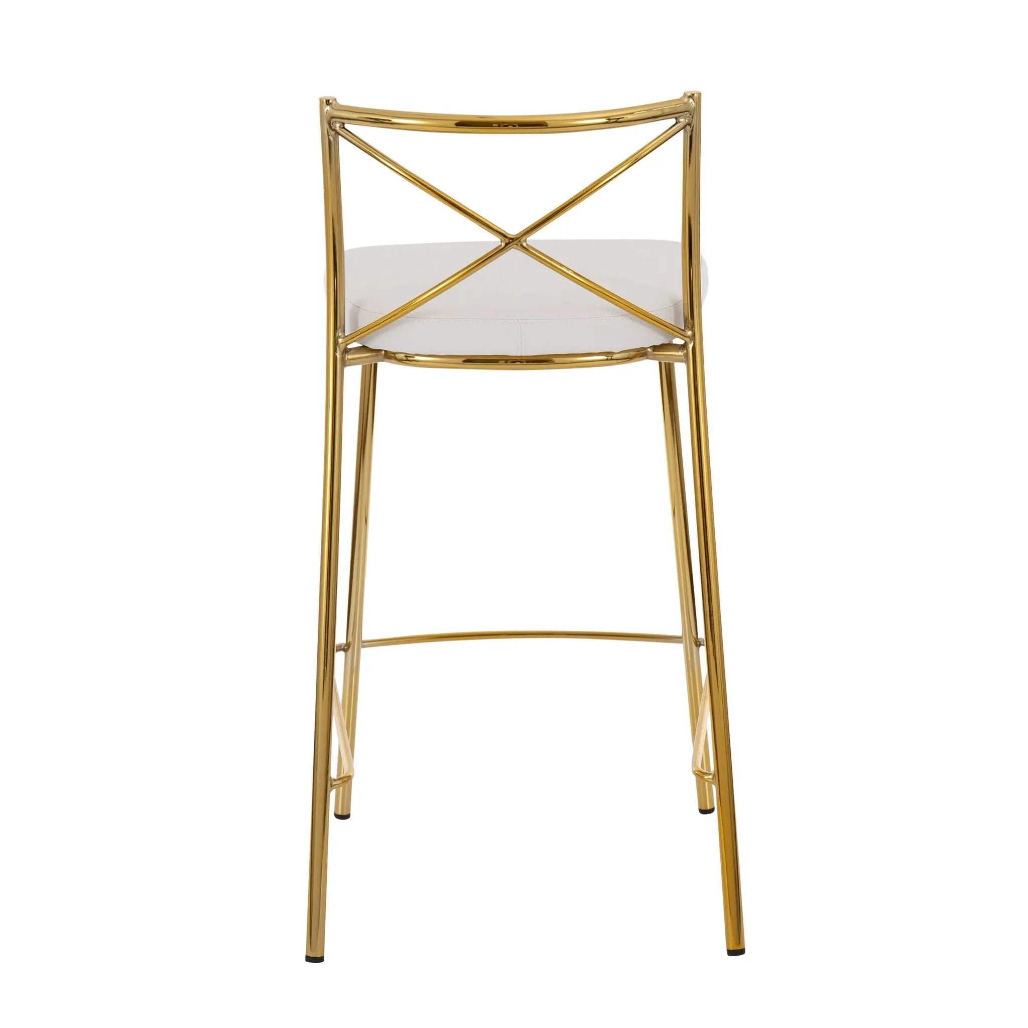 Modern Charlotte - Contemporary Fixed Height Counter Stool (Set of 2) by HouseOfZazla