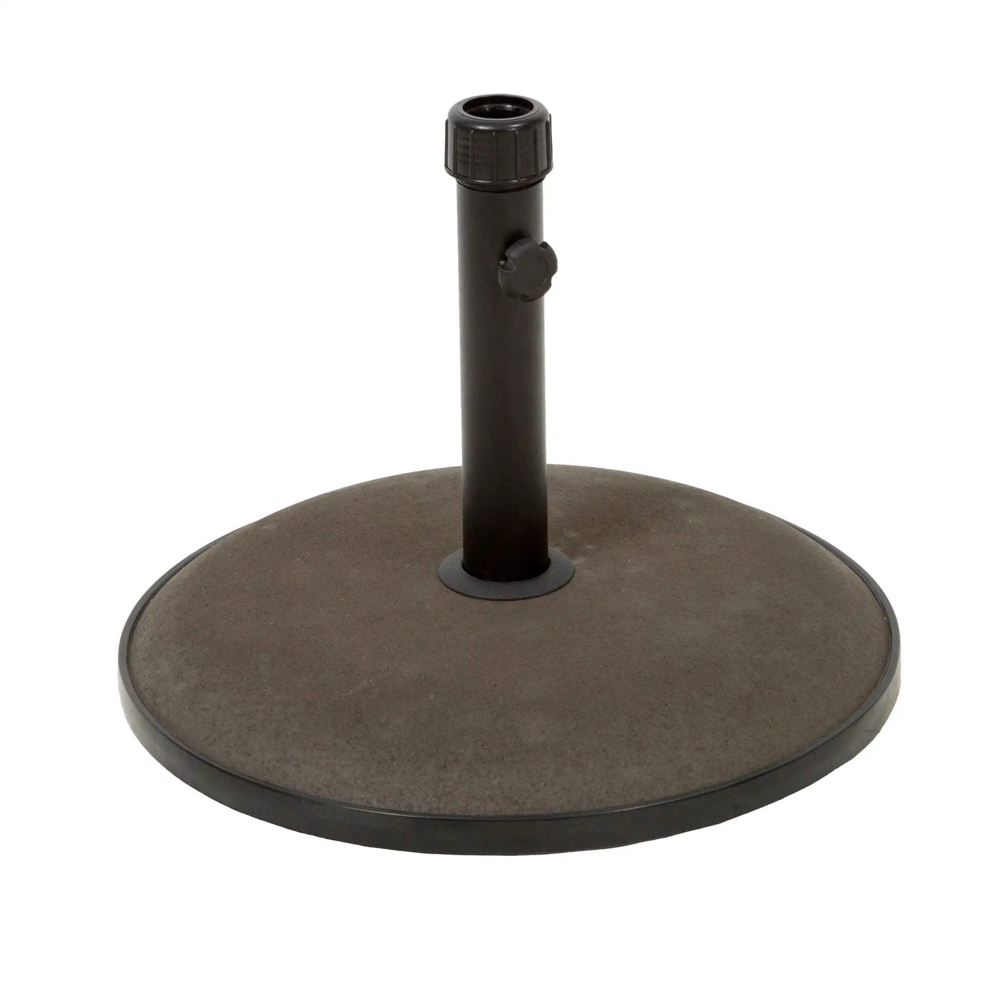 Um Holder Round Umbrella Base 66 Lbs Concrete - Brown by HouseOfZazla