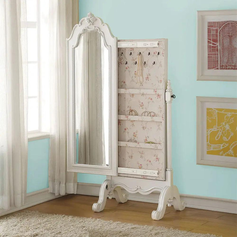 Edalene - Jewelry Armoire - Pearl White by Unique Piece Furniture