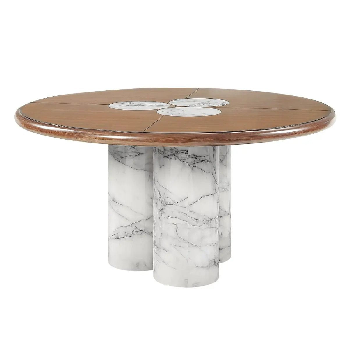 Harvey - Round Dining Table - Brown by Unique Piece Furniture