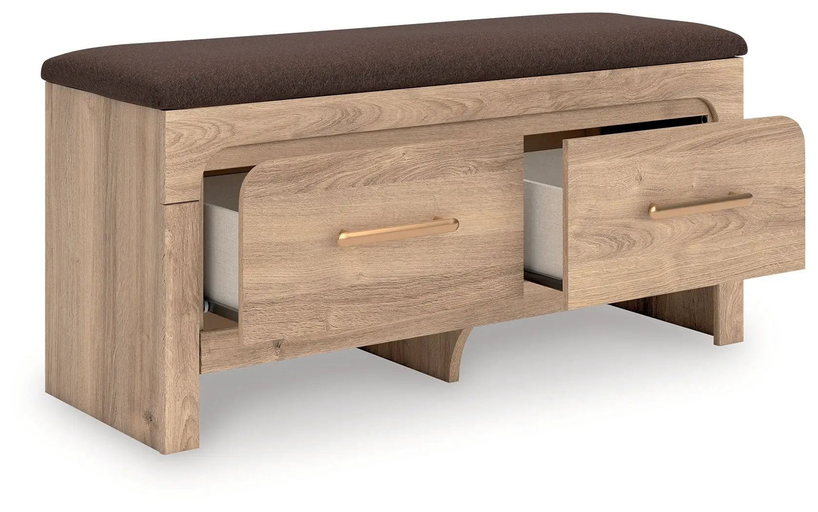 Kinlanni - Bedroom Upholstered Storage Bench - Tan / Brown by Unique Piece Furniture