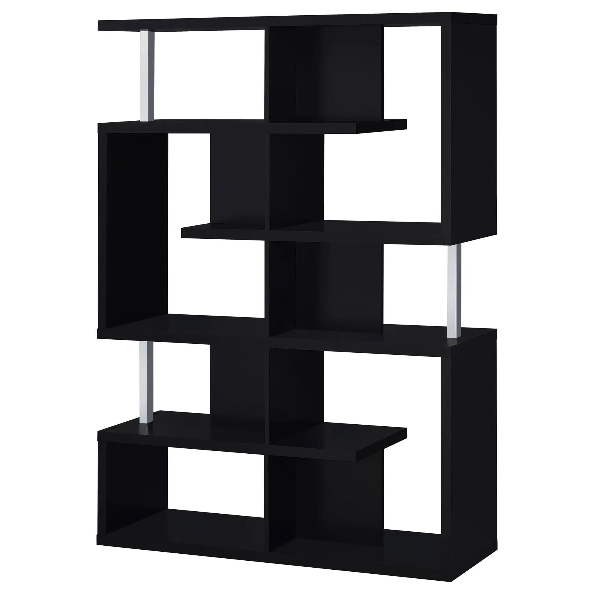 Copper - 5 Shelf Bookshelf Storage Unit - Black by HouseOfZazla