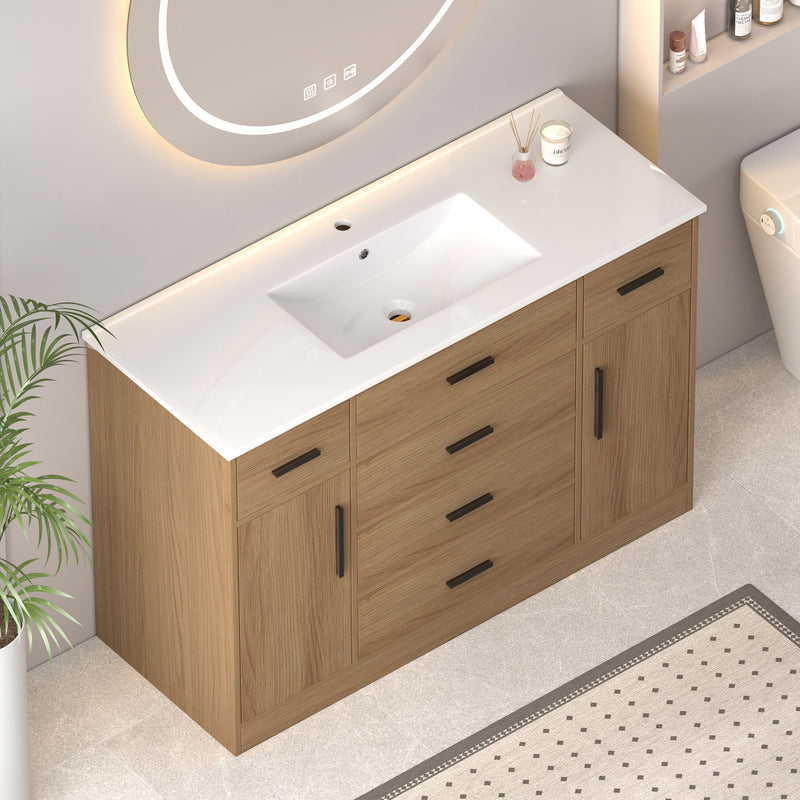 Bathroom Vanity With Abundant Storage 2 Soft Close Doors And 6 Drawers by Unique Piece Furniture