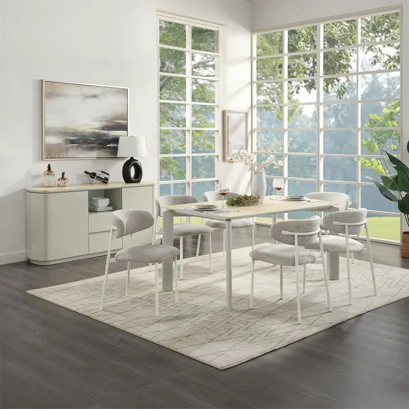 Ingram - Server - Ceramic Top & Light Gray by Unique Piece Furniture