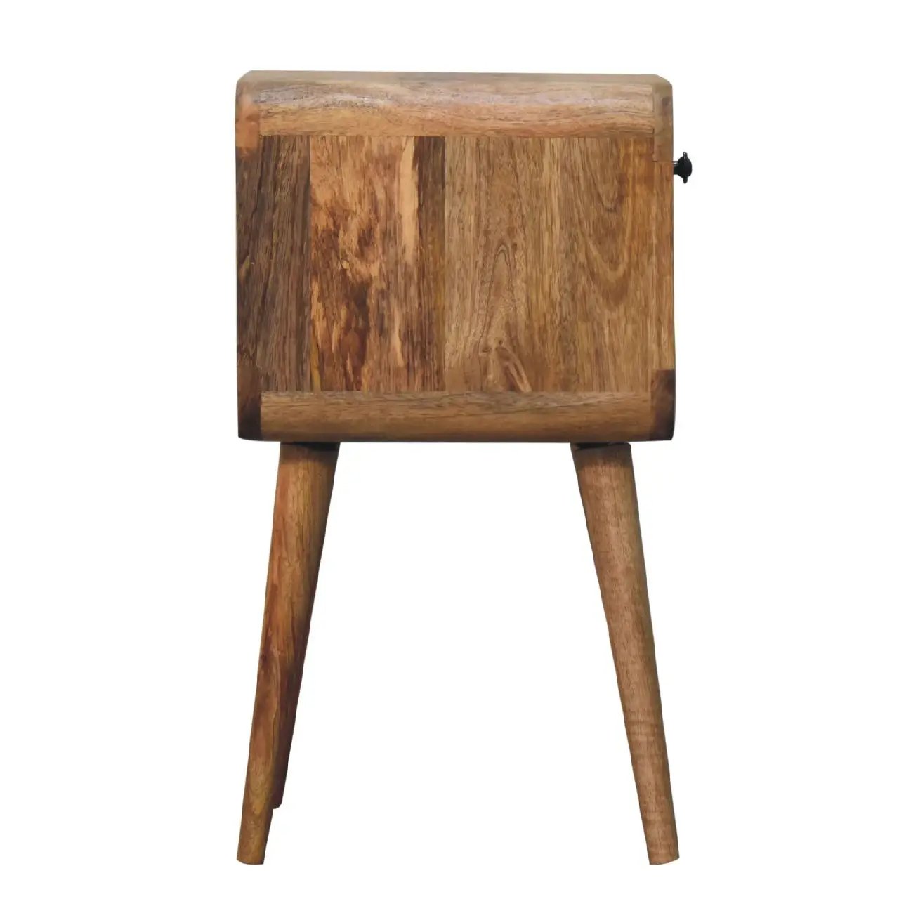 Mini Chestnut Curve Lower Bedside Nifhtstand by Unique Piece Furniture