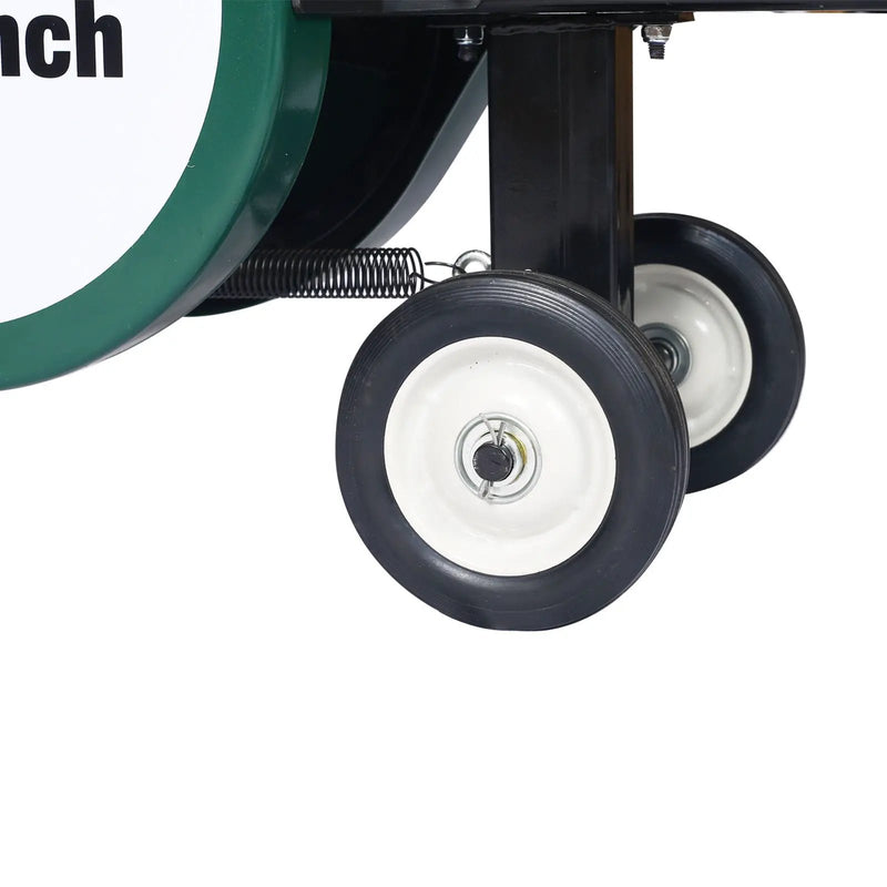 Portable Double Flywheel Electric Log Splitter 7 Ton Gas Log Splitter With Auto Return Steel - Gray by HouseOfZazla