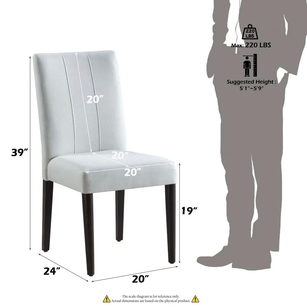 Carena - Side Chair (Set of 2) - White & Brown by Unique Piece Furniture