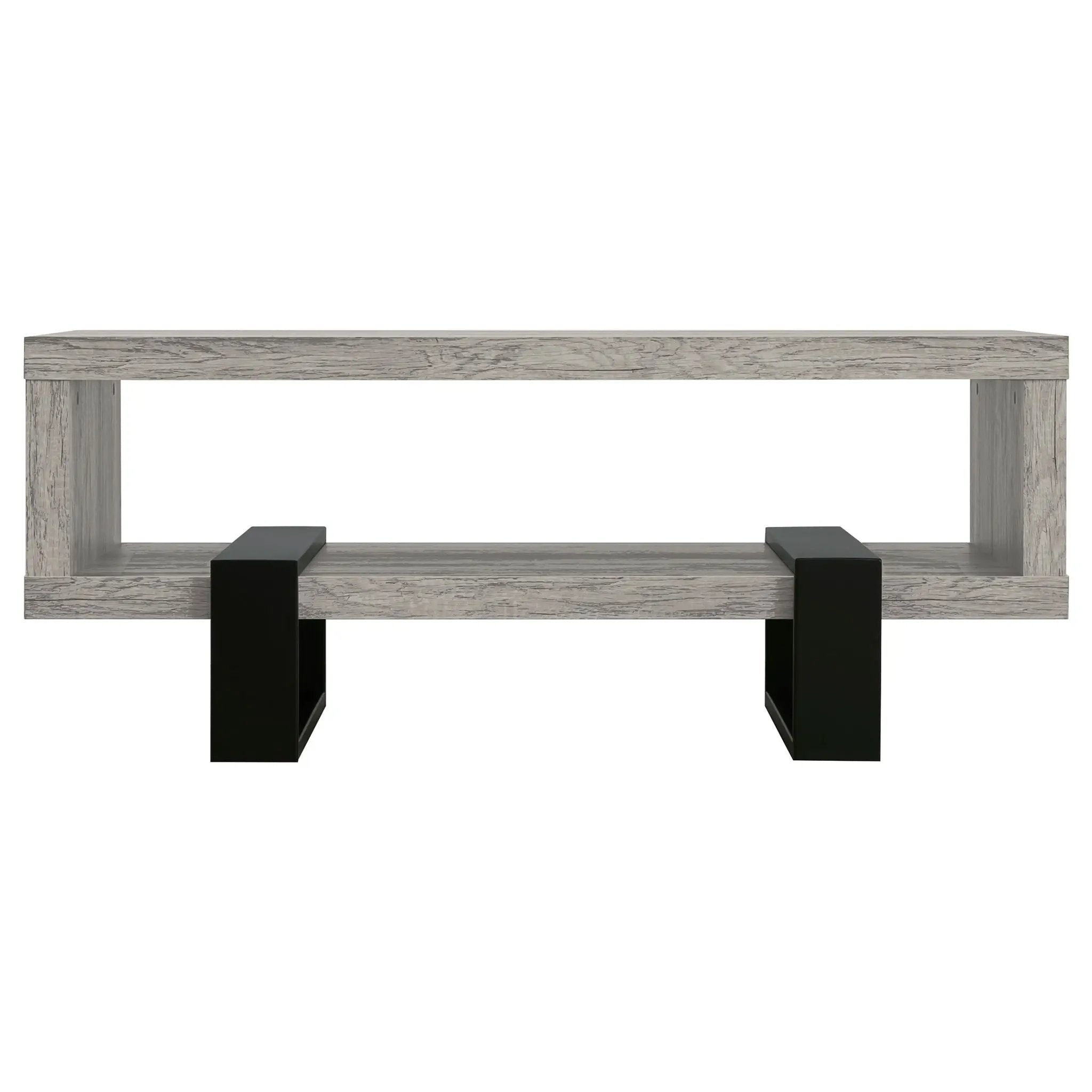 Dinard Engineered Wood Cocktail Coffee Table Grey Driftwood by Unique Piece Furniture