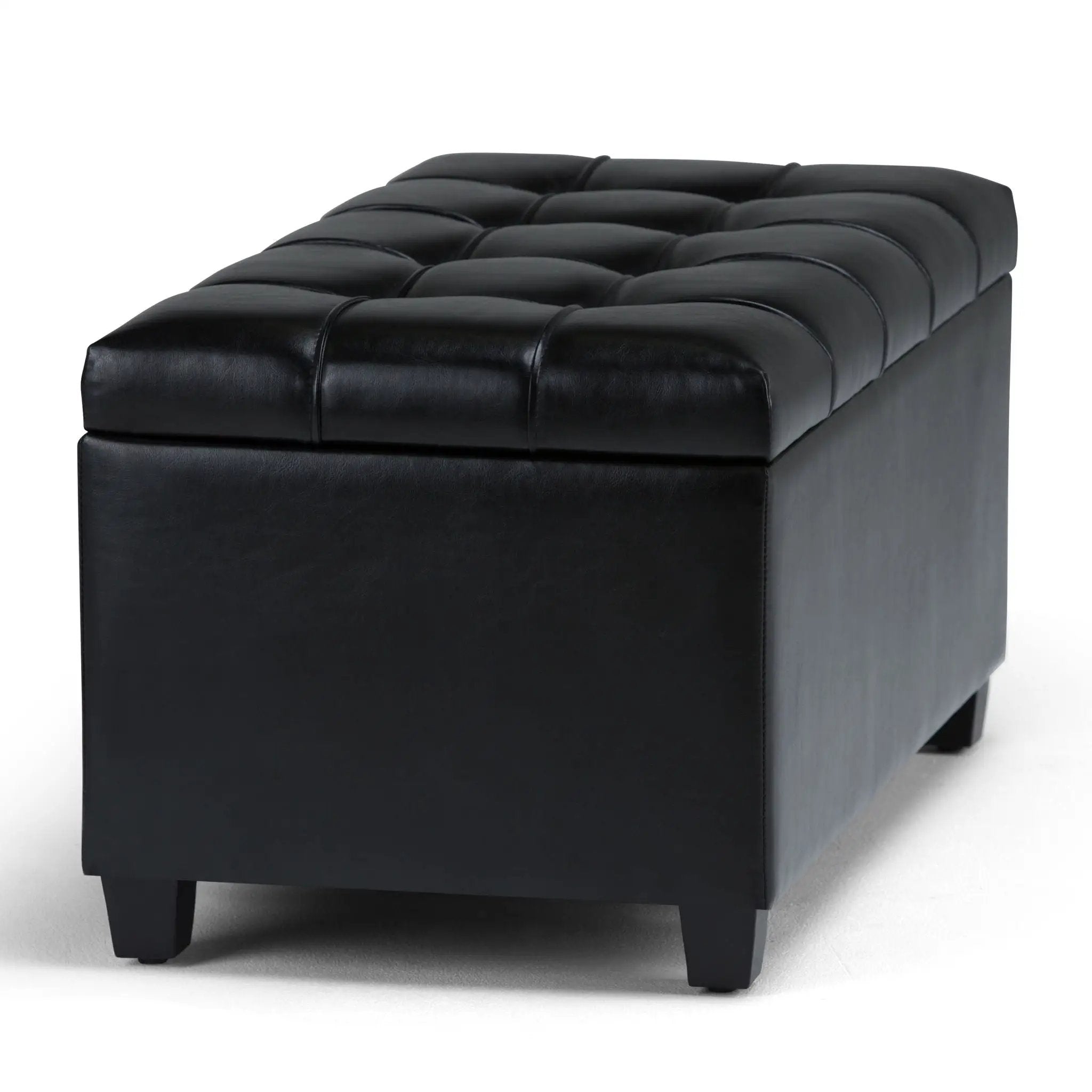 Sienna - Upholstered Storage Ottoman Bench by HouseOfZazla