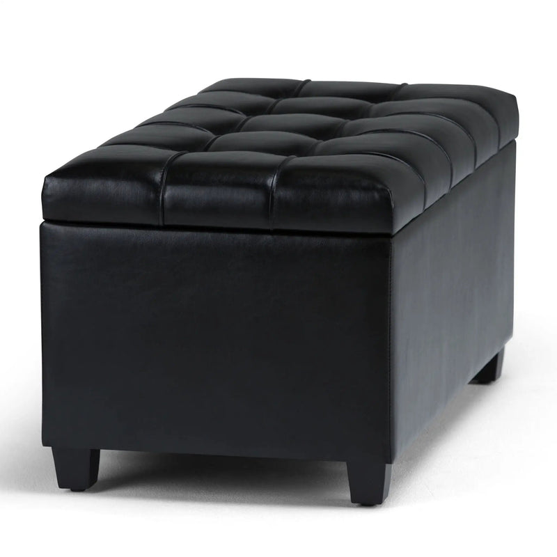Sienna - Upholstered Storage Ottoman Bench by HouseOfZazla