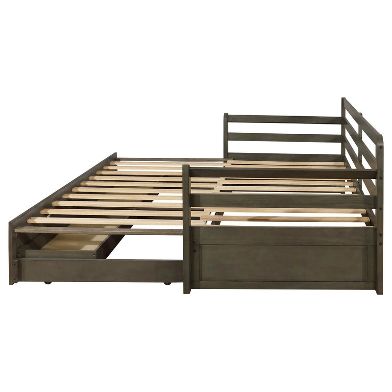 Sorrento 2-drawer Twin XL Daybed with Extension Trundle Grey by Unique Piece Furniture