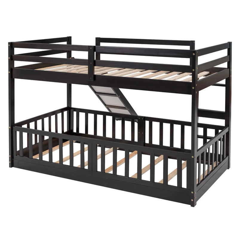 Bunk Bed With Convertible Ladder And Slide