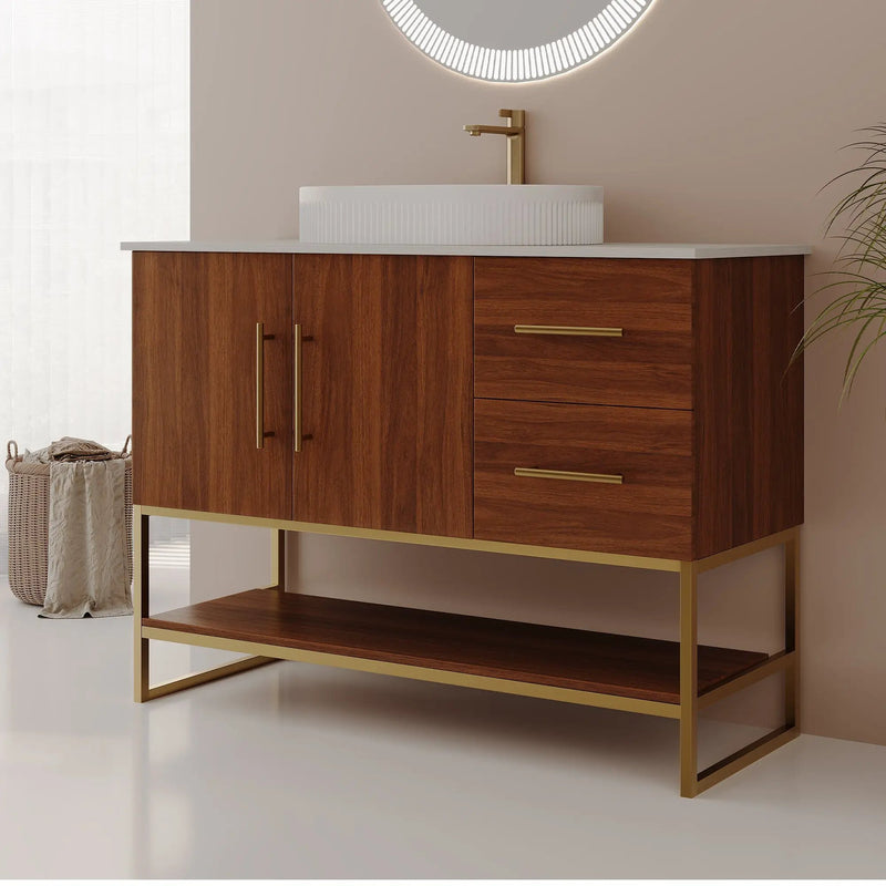 36" Modern Bathroom Vanity with Ceramic Vessel Sink by HouseOfZazla