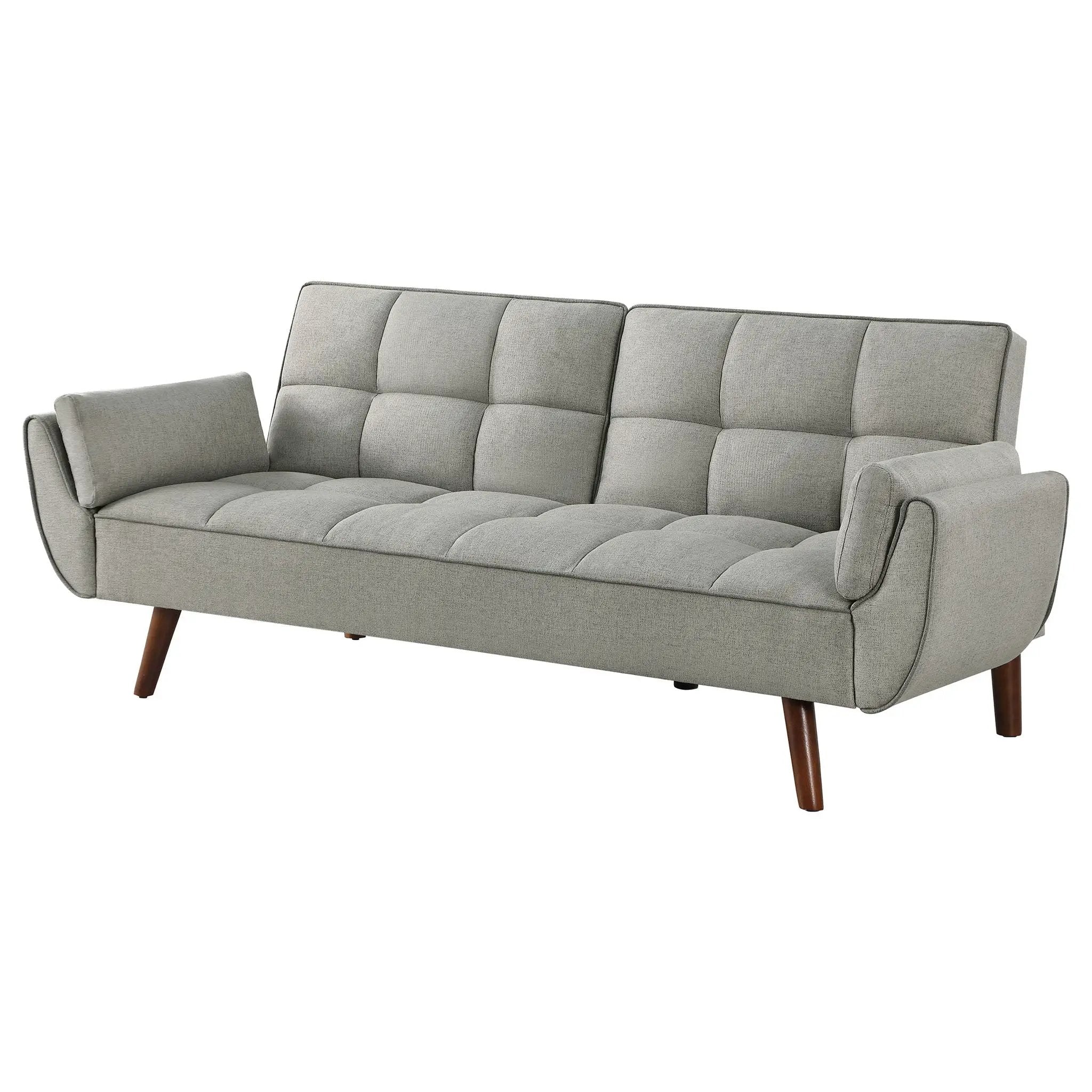 Caufield Upholstered Tufted Convertible Sofa Bed Grey by Unique Piece Furniture