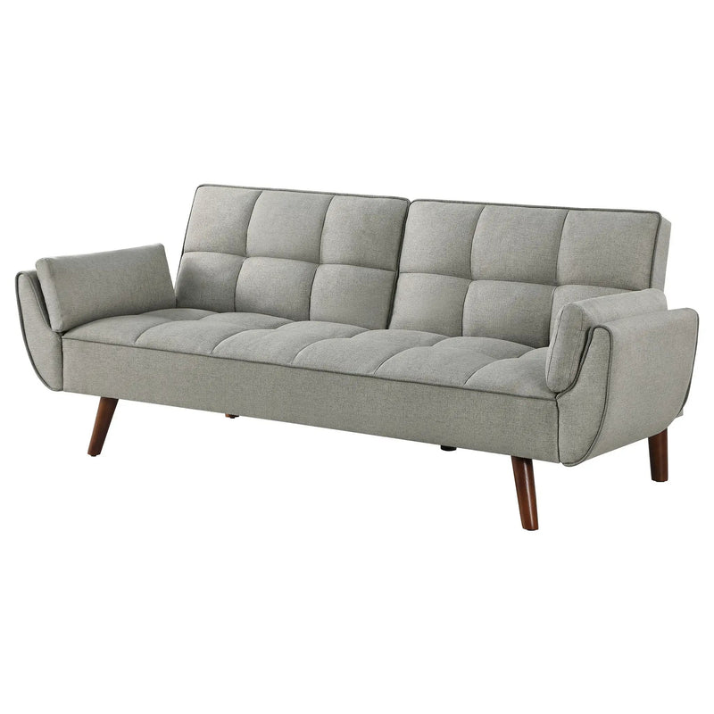 Caufield Upholstered Tufted Convertible Sofa Bed Grey by Unique Piece Furniture