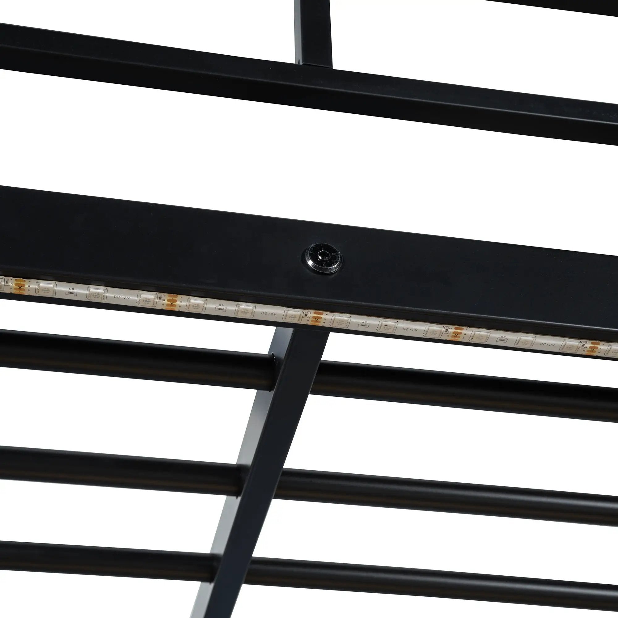 Loft Bed With Desk, Shelves, Power Outlet, LED Light And Wardrobe by HouseOfZazla