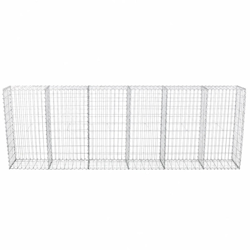 Galvanized Steel Gabion Basket with Dividers by HouseOfZazla