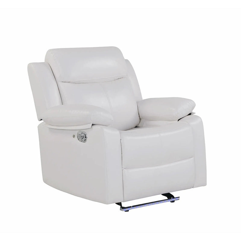 Blanche - Glider Recliner With LED, Pillow Top Arms by Unique Piece Furniture