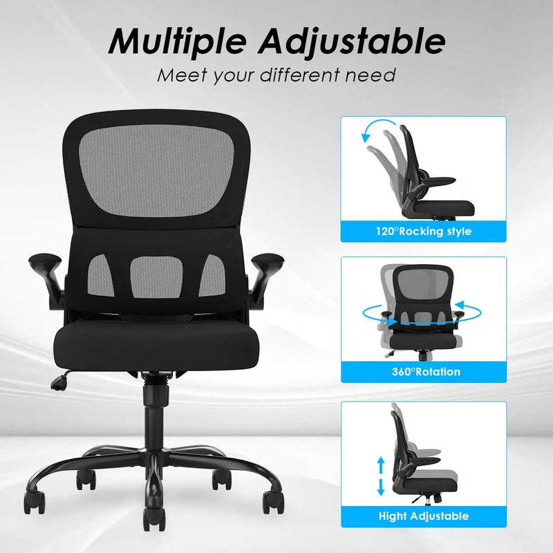 Ergonomic Mesh Office Chair with Lumbar Support by HouseOfZazla