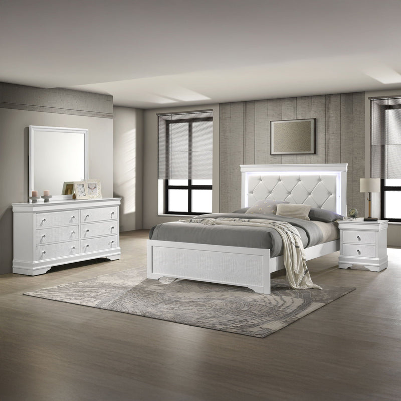 Blaze - Bedroom Set With LED Headboard by HouseOfZazla