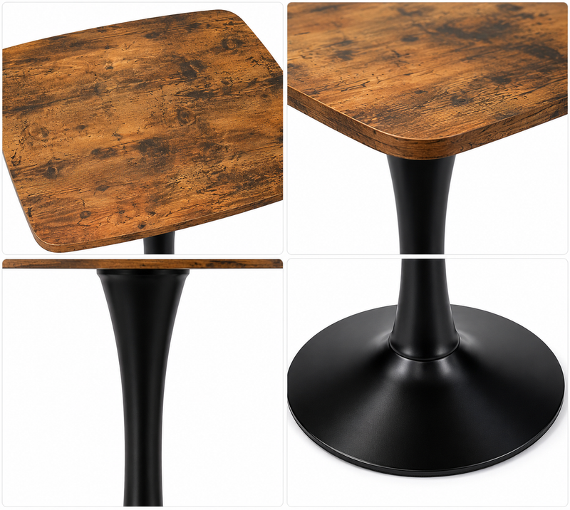 Square Dining Table - 24" Square Tulip Table with MDF Top by HouseOfZazla