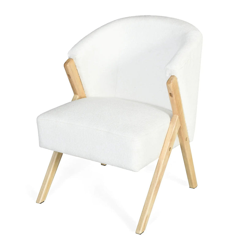 Modern Accent Chair with Polyester Upholstery and Minimalist Lounge Design by HouseOfZazla