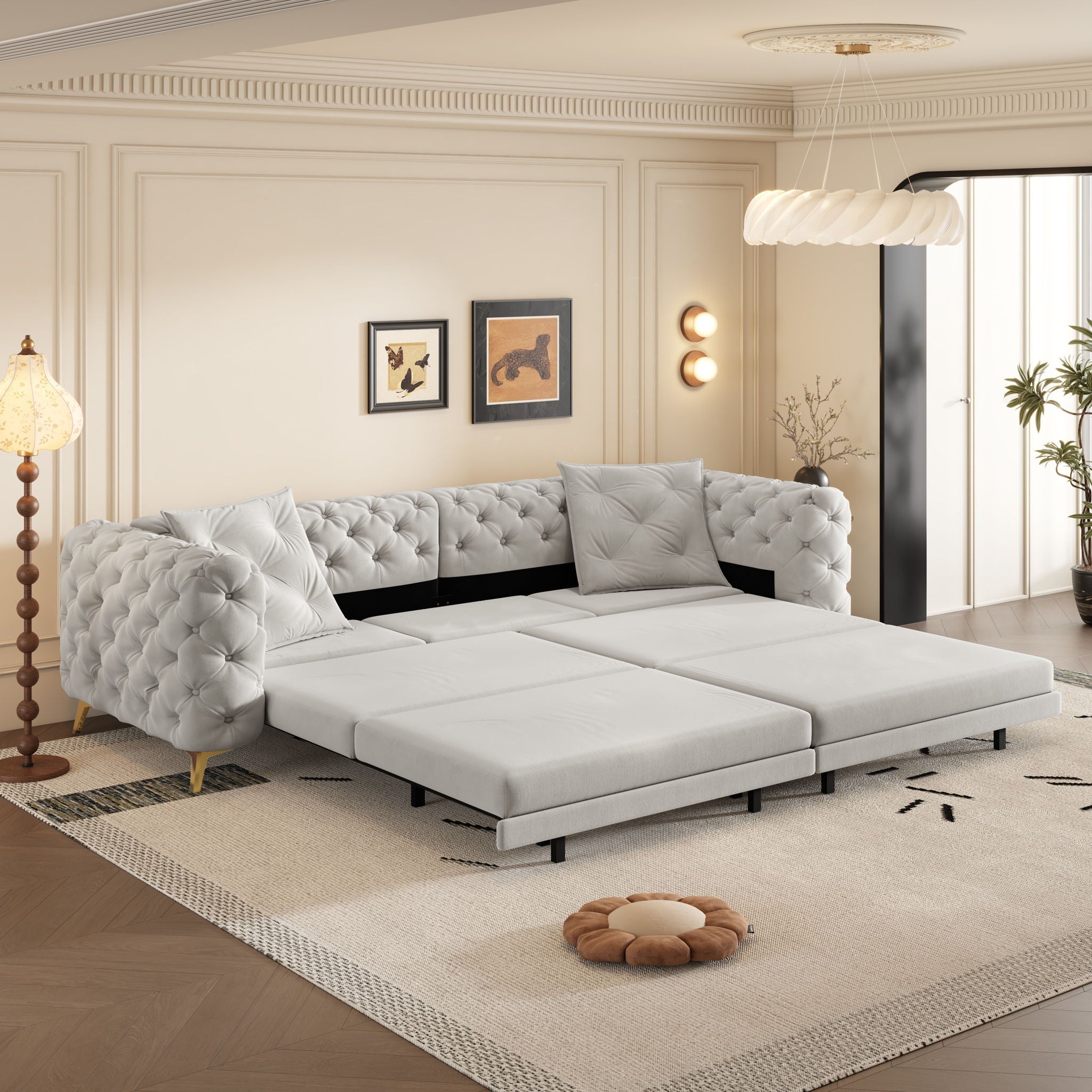 3-In-1 Convertible Sleeper Sofa by HouseOfZazla