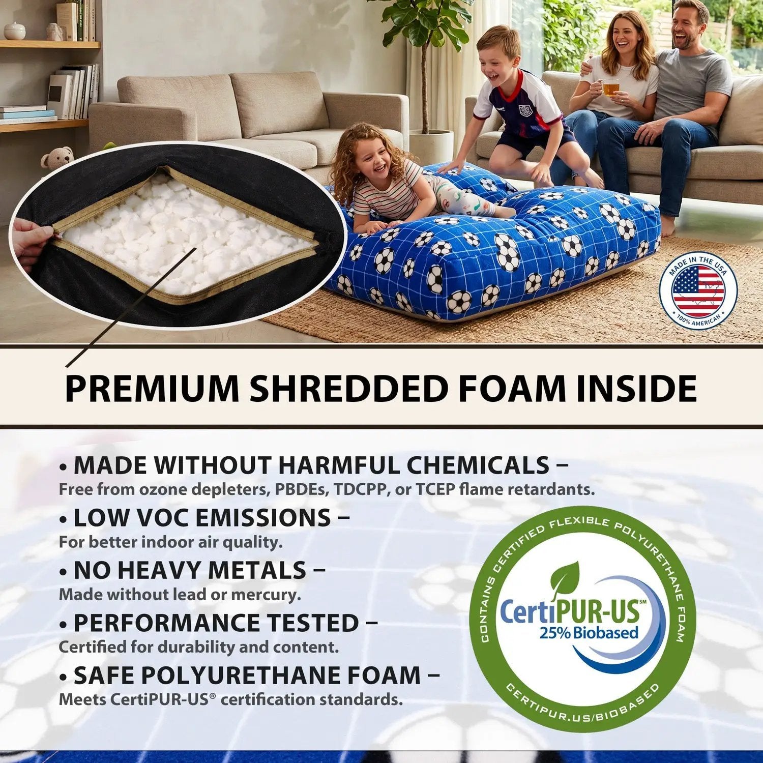 Sensory Crash Pad for Kids & Adults by HouseOfZazla