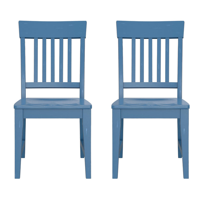 Haidel - Slat Back Dining Chairs (Set of 2) by HouseOfZazla