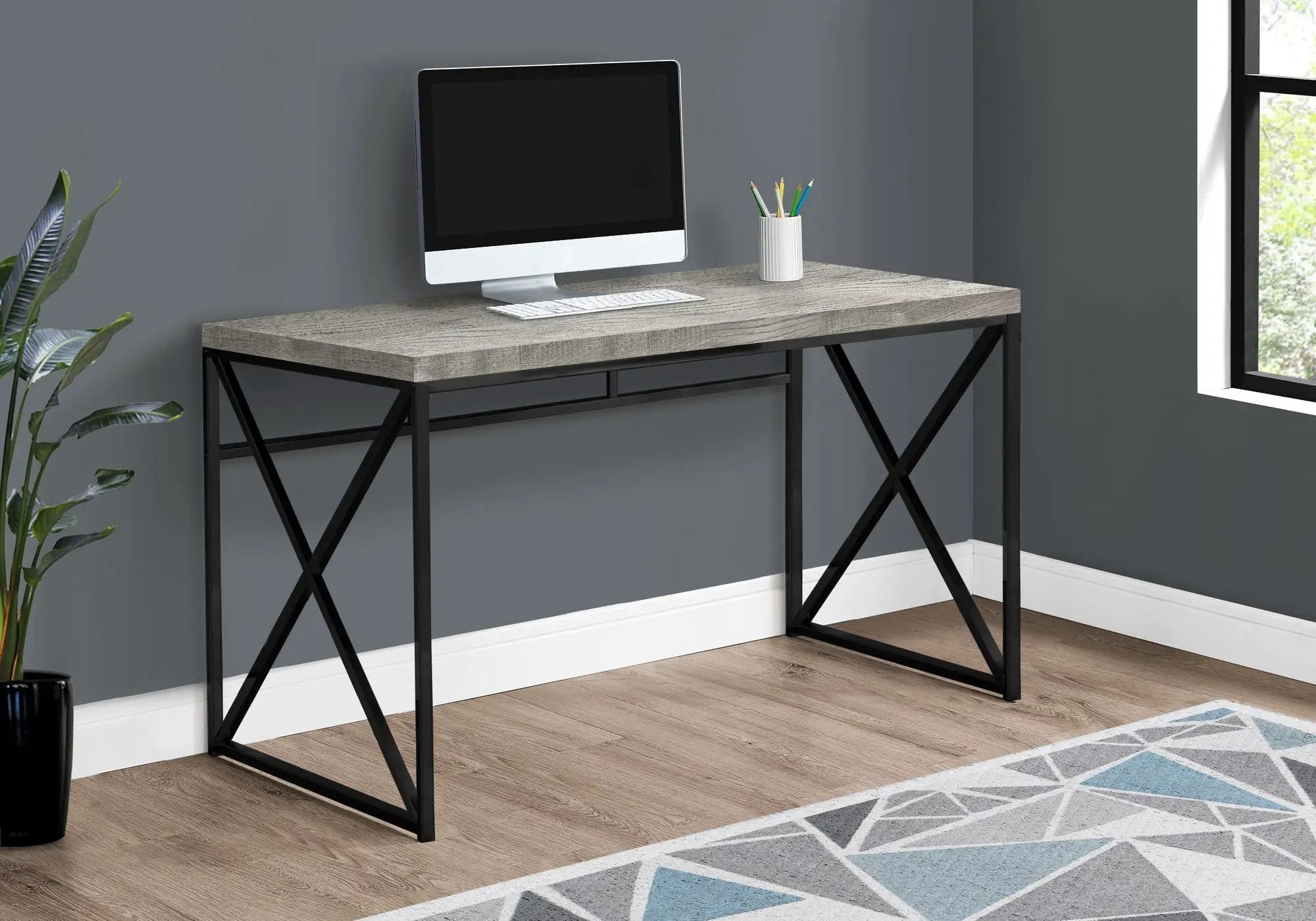 Computer Desk For Home Office, Laptop, Glossy Contemporary & Modern by Unique Piece Furniture