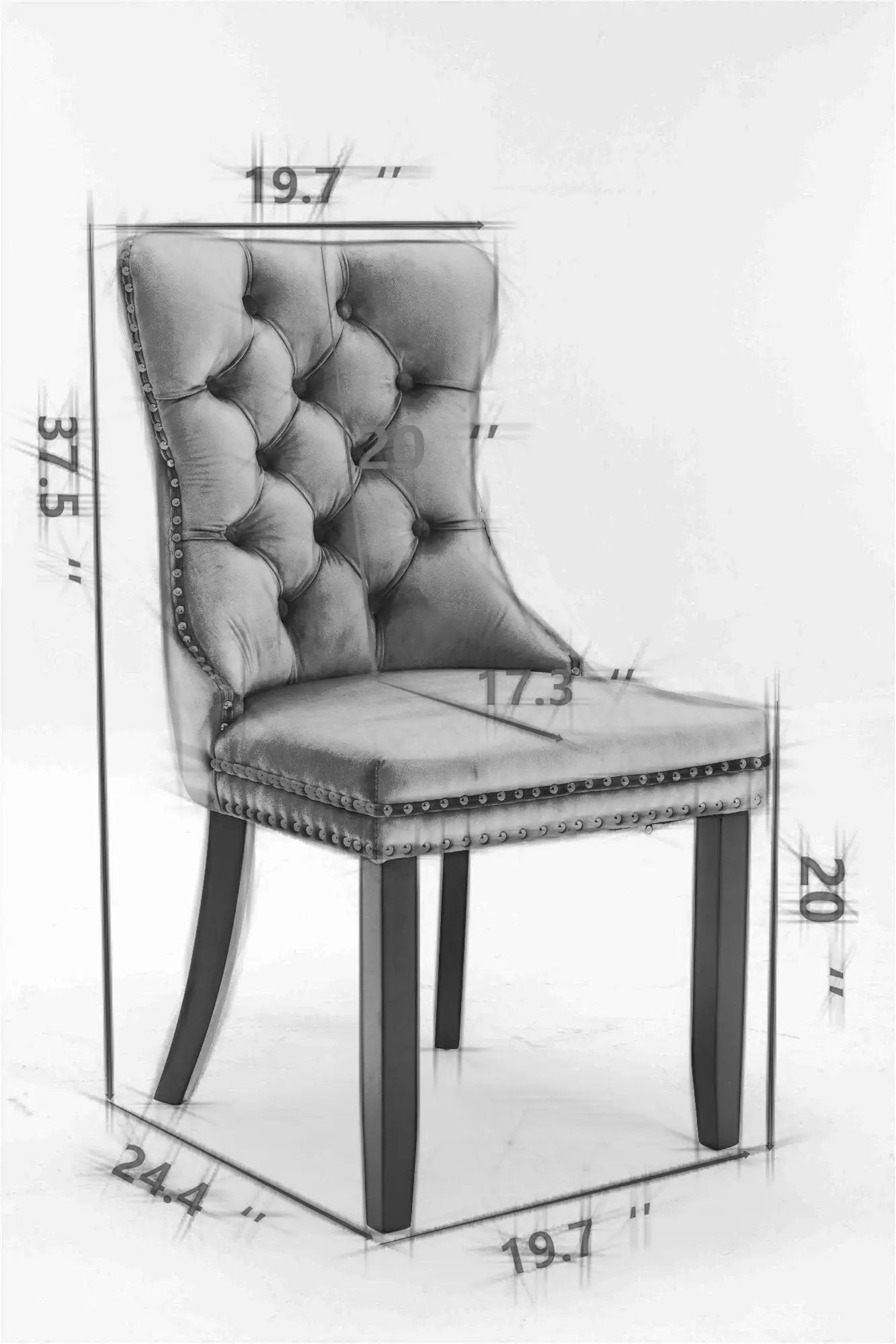 Nikki - Modern Upholstered Dining Chair (Set of 2) by Unique Piece Furniture