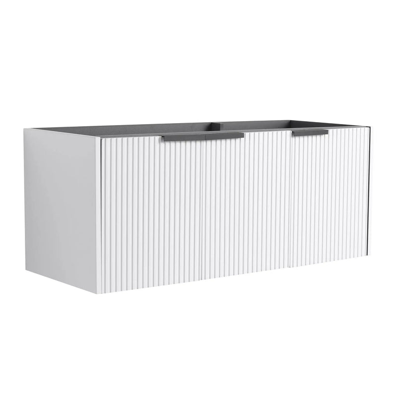Contemporary Wall Mounted Bathroom Vanity With Soft Close Doors by HouseOfZazla