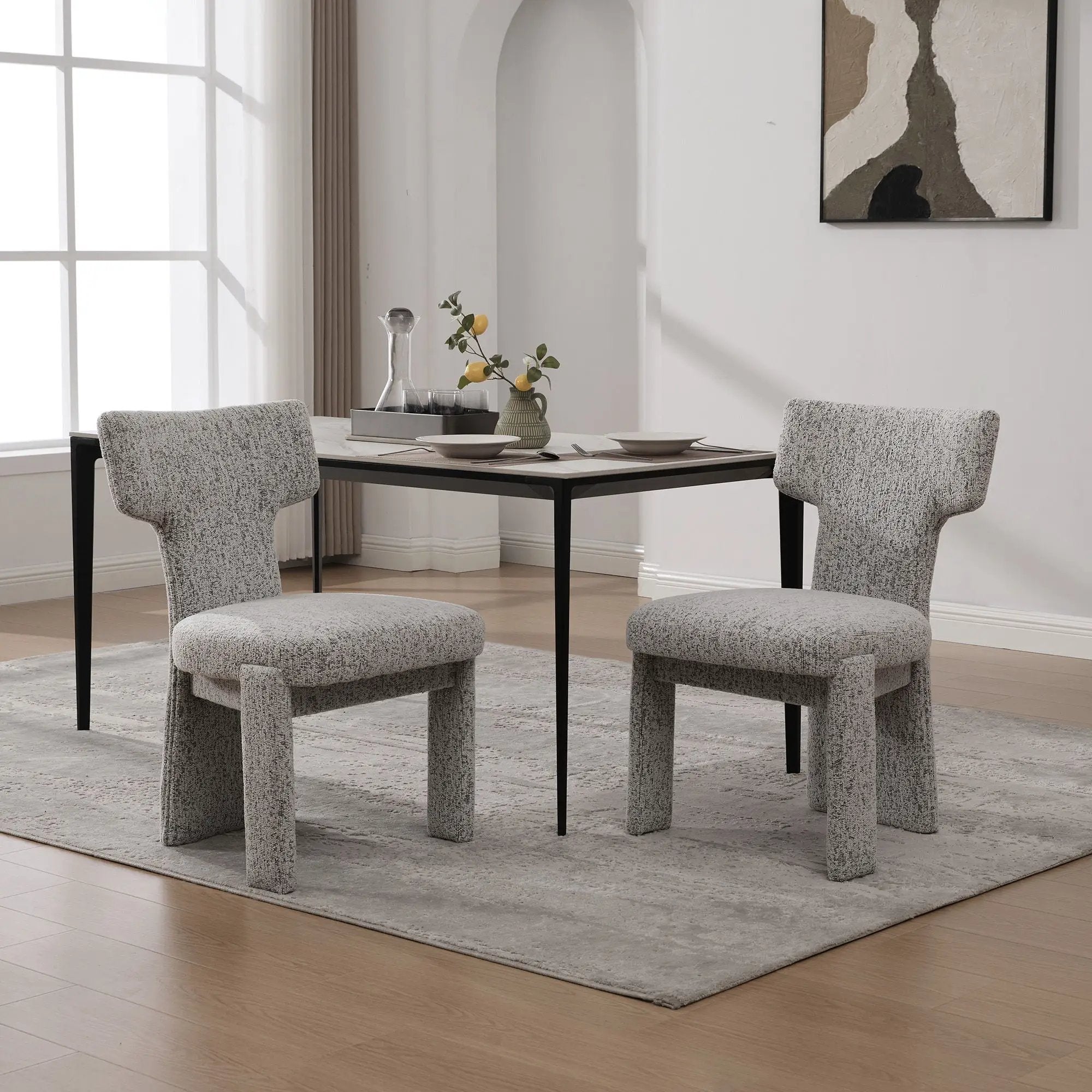 Armless Curved Back Accent Chairs by HouseOfZazla