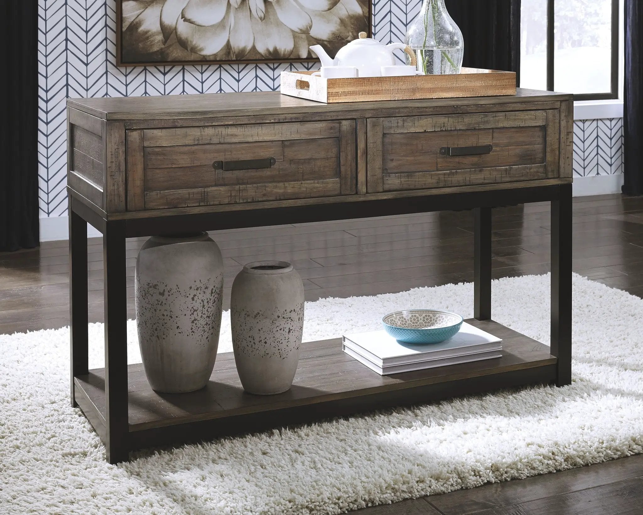 Johurst - Sofa Table - Grayish Brown by Unique Piece Furniture