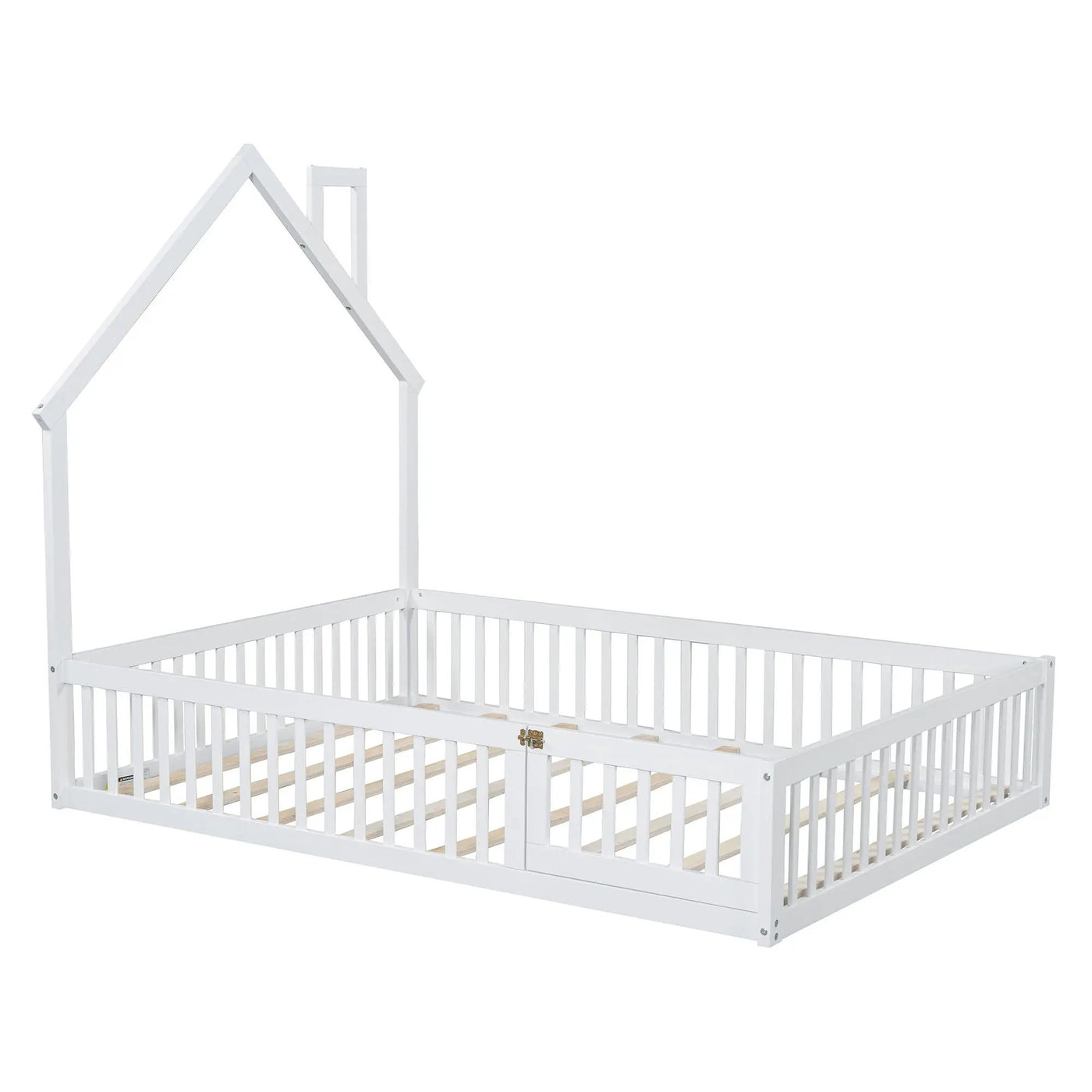 House Platform Bed With Guardrail by HouseOfZazla
