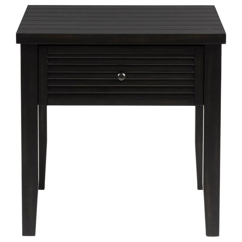 Concord 1-drawer Square End Table Distressed Java by Unique Piece Furniture