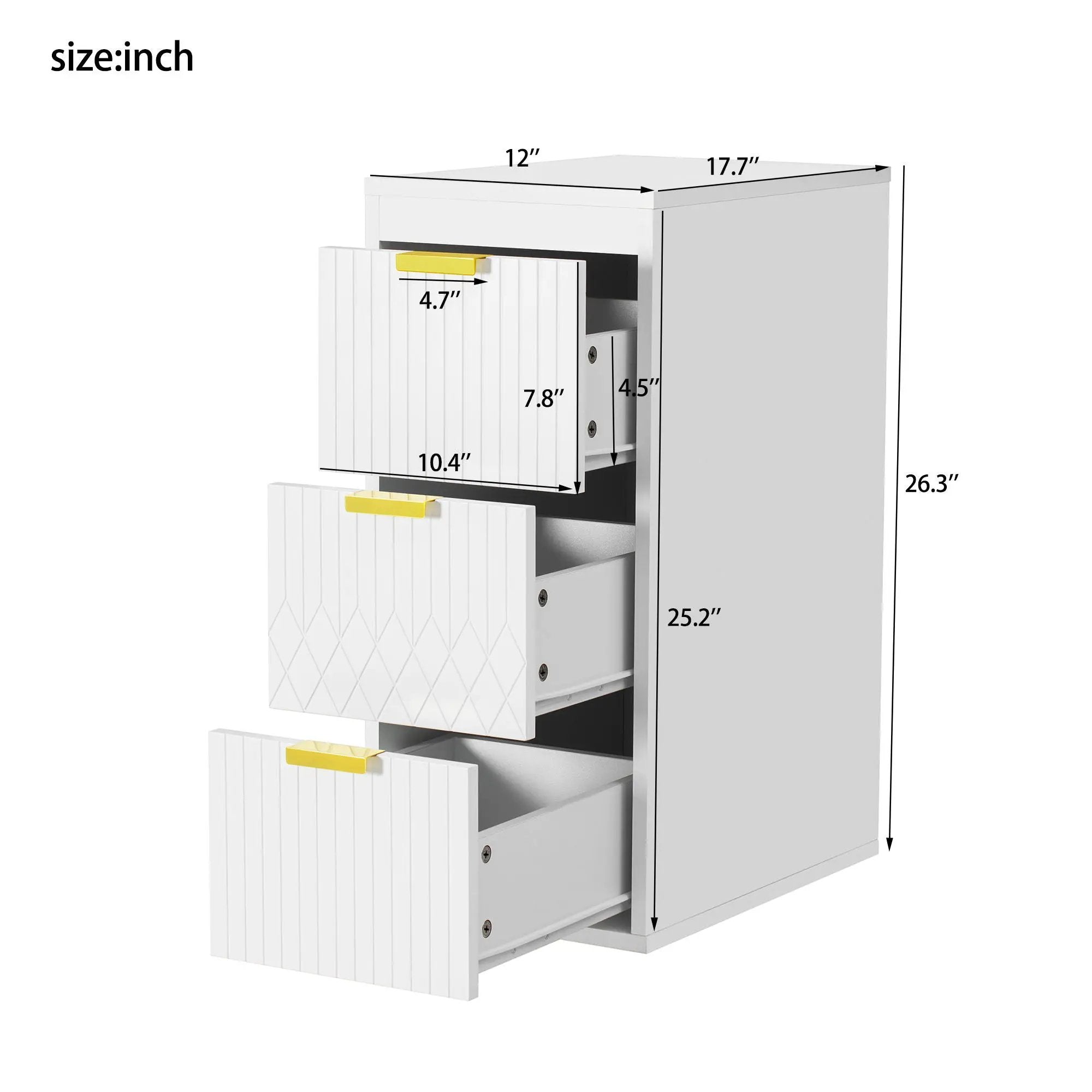 Modern Wall Mounted Floating Cabinet With Drawers For Bathroom by Unique Piece Furniture