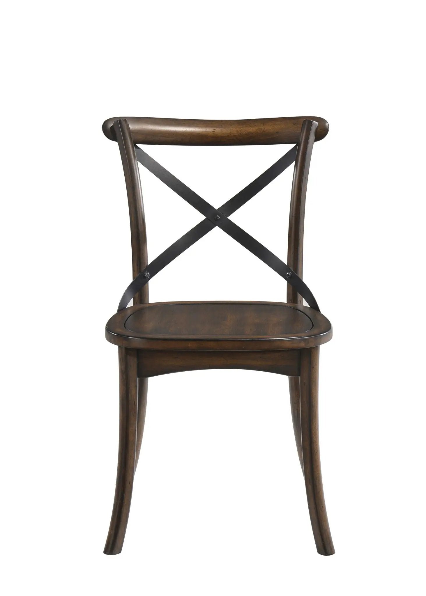 Kaelyn - Metal Side Chair (Set of 2) - Dark Oak by Unique Piece Furniture
