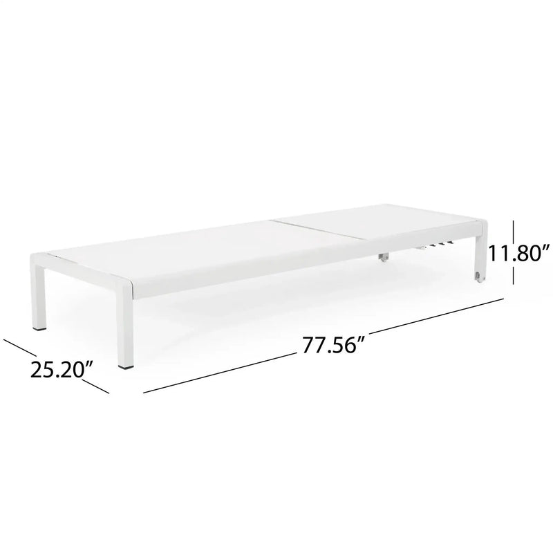 Outdoor Patio Chaise Lounge with 5 Reclining Positions by HouseOfZazla