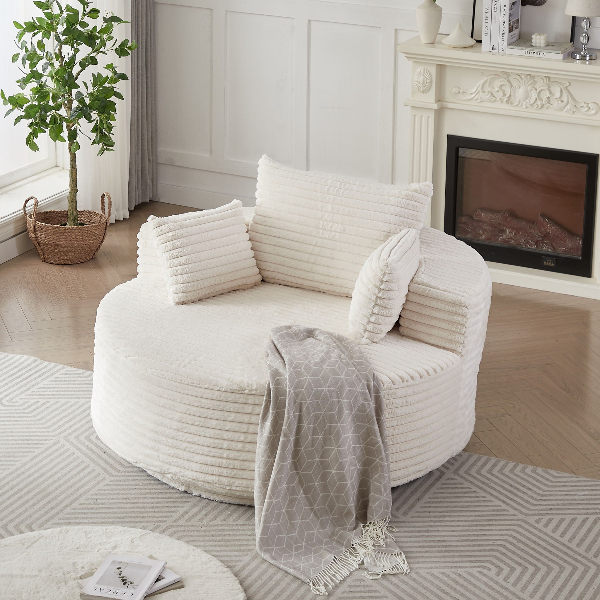 Swivel Chair With 360° Rotation For Living Room by HouseOfZazla