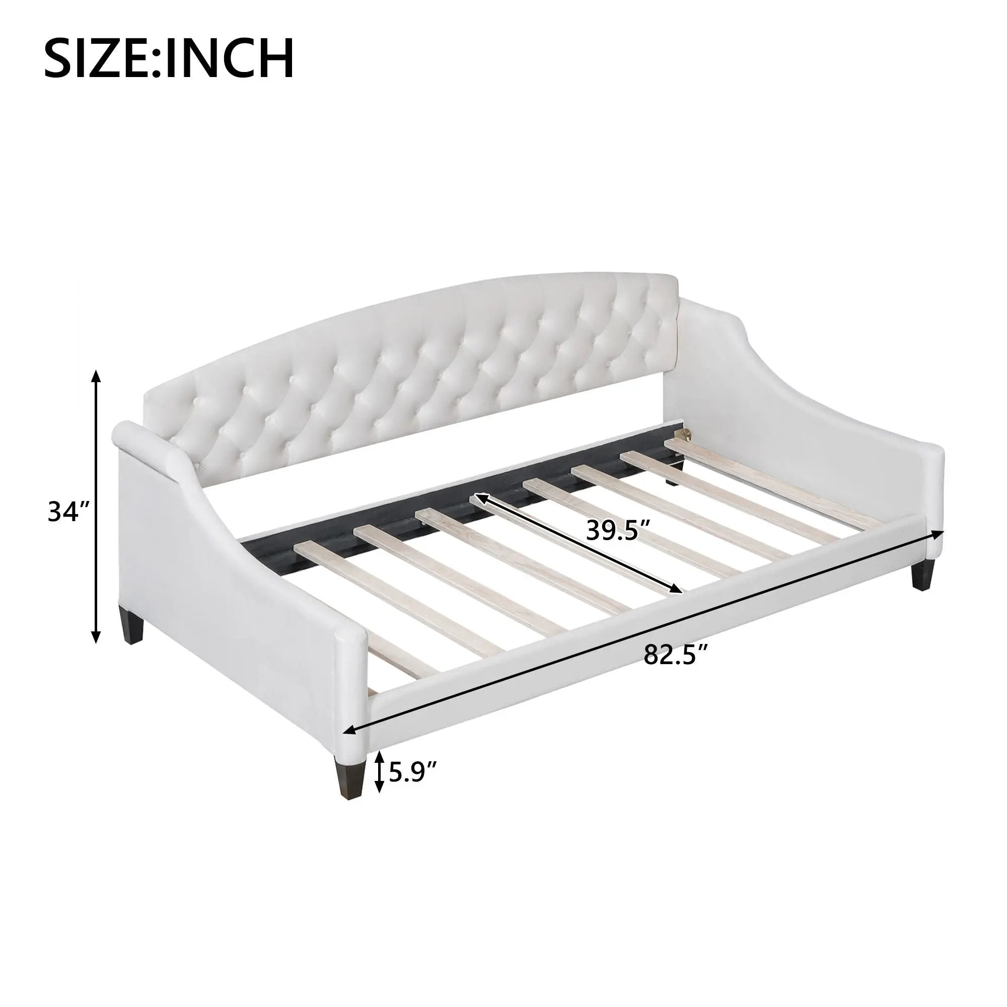 Modern Tufted Button Daybed by Unique Piece Furniture