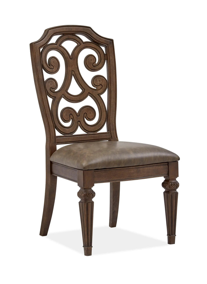 Durango - Wood Dining Side Chair With Upholstered Seat (Set of 2) - Willadeene Brown by Unique Piece Furniture