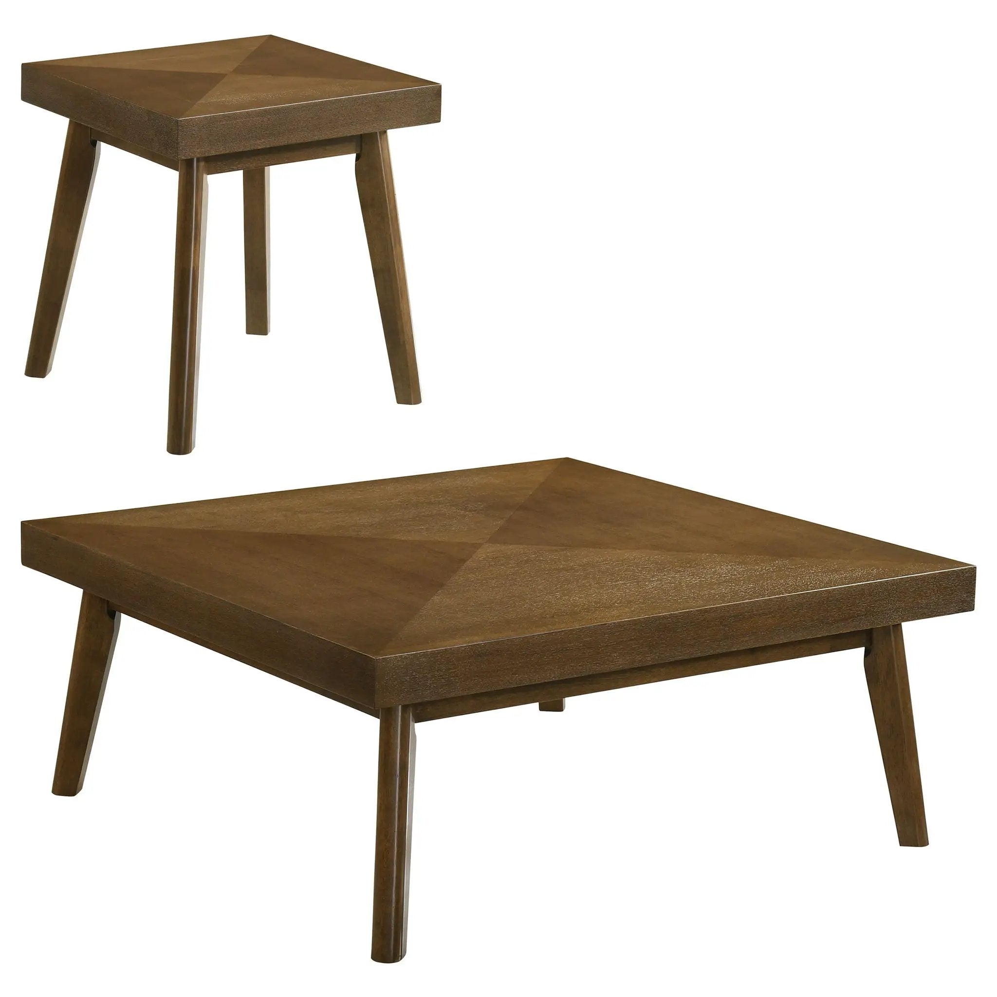 Westerly 2-piece Square Coffee and End Table Set Walnut by Unique Piece Furniture