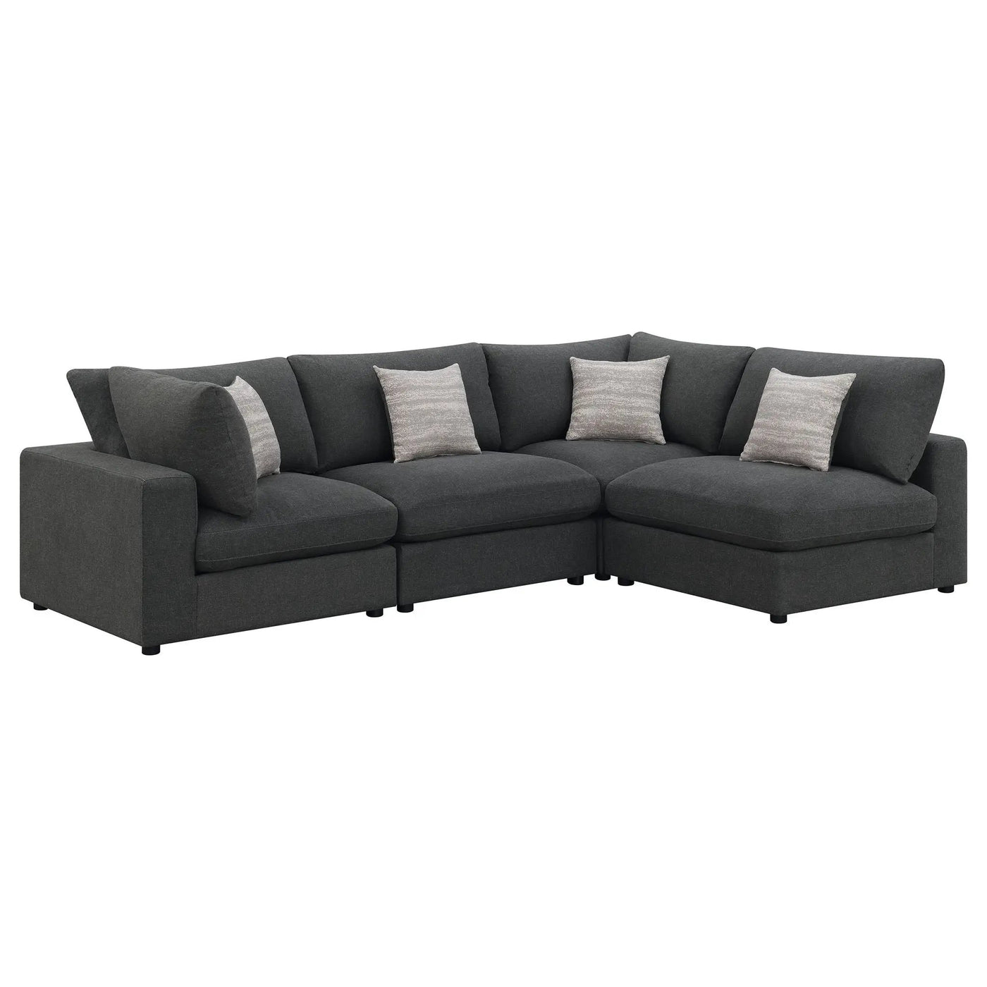 Rhette - Upholstered Sectional With Reversible Cushions by HouseOfZazla